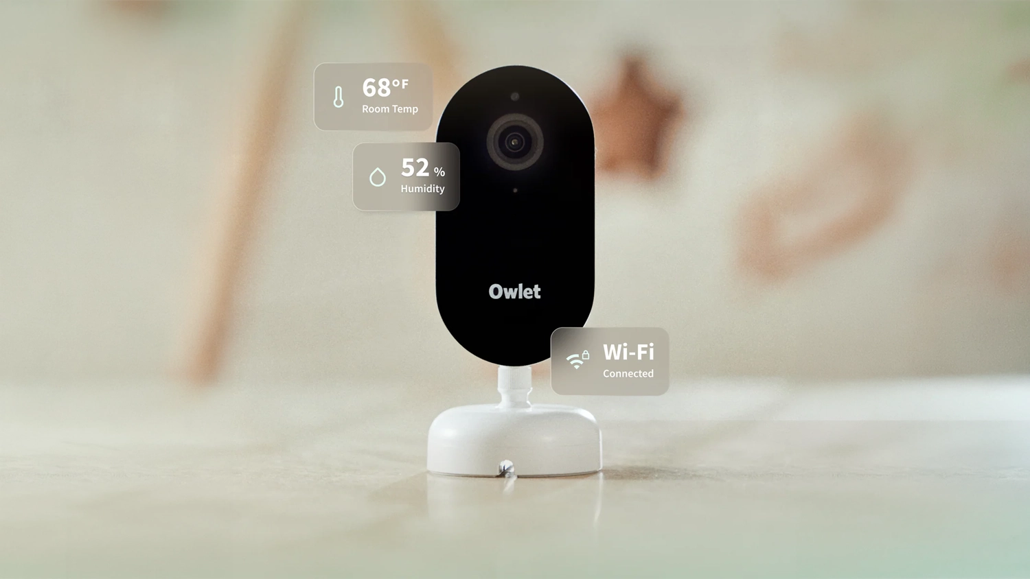 Wi-Fi připojení vide chůvičky Owlet Dream Sight