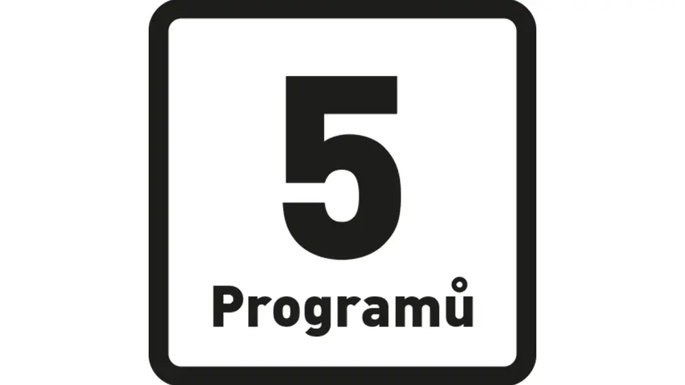 Piktogram pro ilustraci 5 programů vrobnku Philco PSM 1712