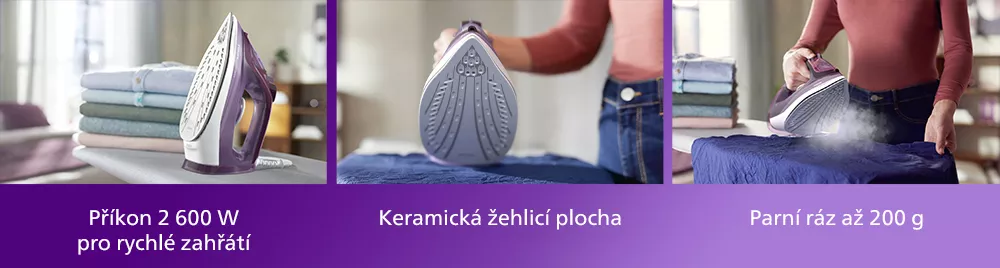 Philips 3000 Series napařovac&iacute; žehlička DST3041/30