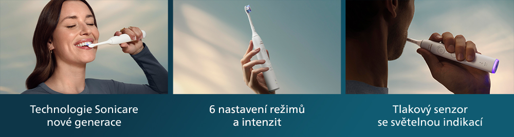 Sonický elektrický zubní kartáček Philips Sonicare 6100 HX7400/01
