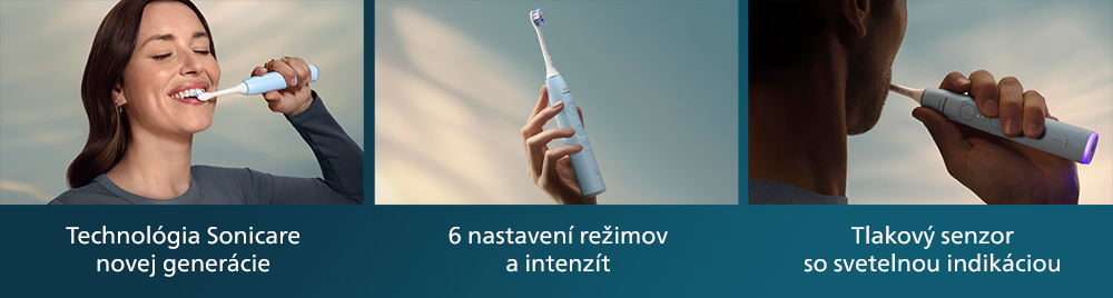 Sonická elektrická zubná kefka Philips Sonicare 6100 HX7406/01