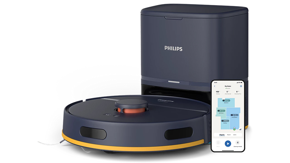 Tmavě modr&yacute; robotick&yacute; vysavač Philips Series 2000 XU2100/10_01