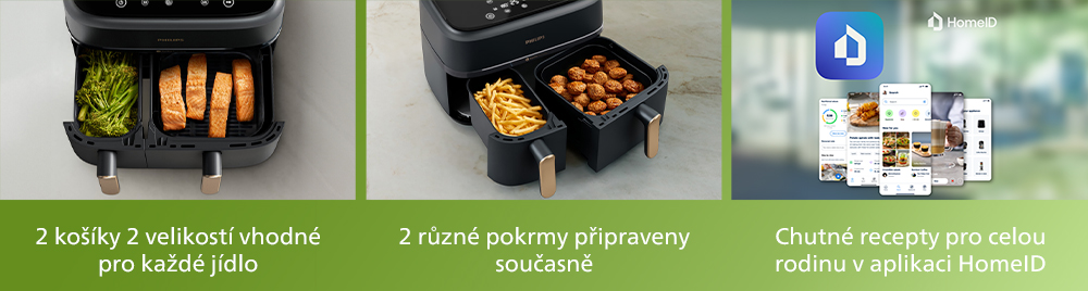 Banner k Philips Airfryer Dual basket 9l NA352/00