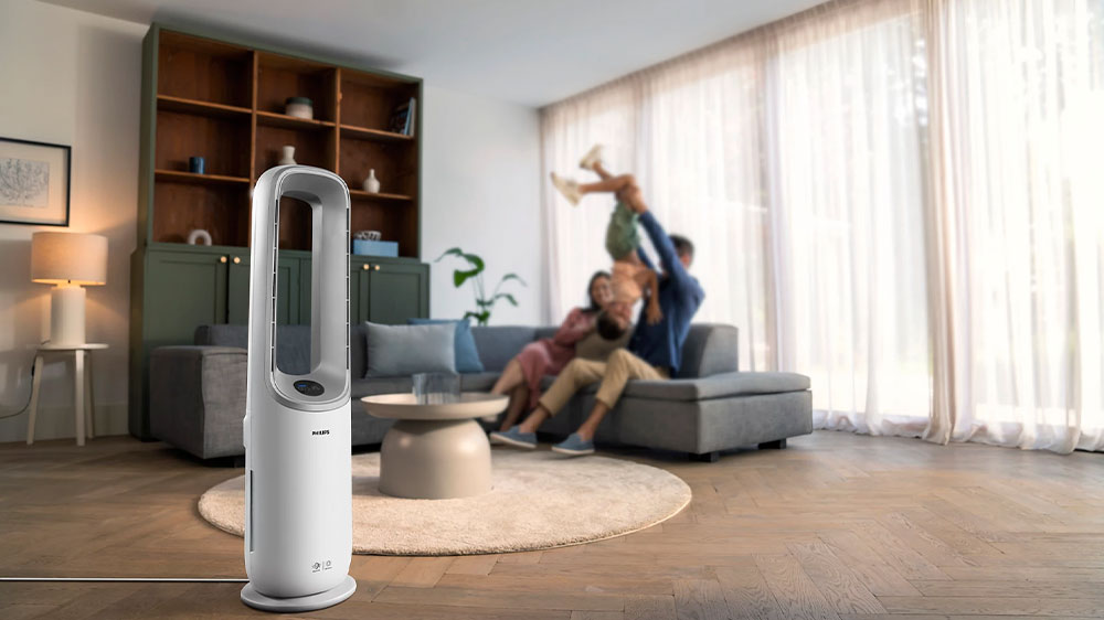 Čistička vzduchu PHILIPS AMF765/10 v obýváku_02