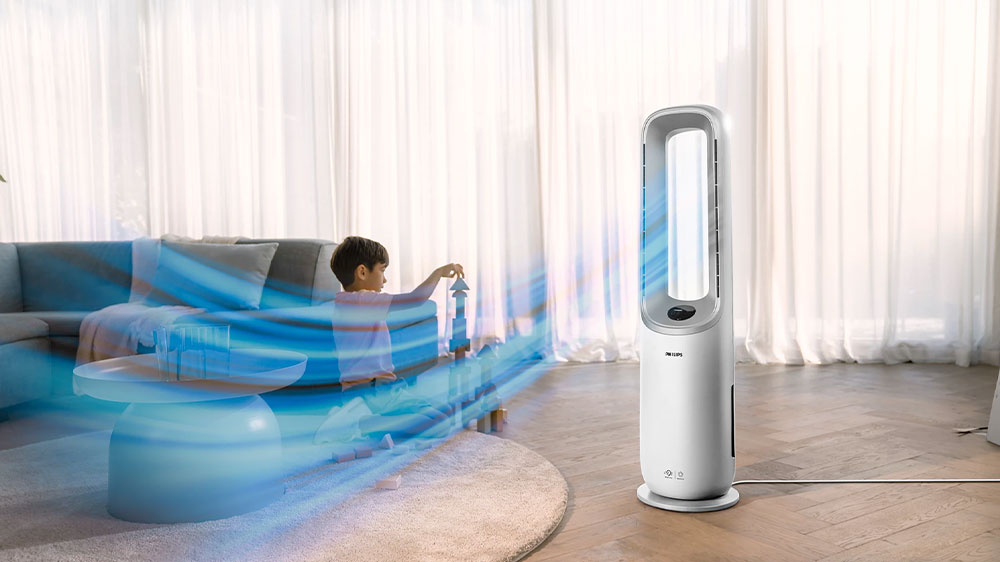 Čistička vzduchu PHILIPS AMF765/10 proudění vzduchu_04