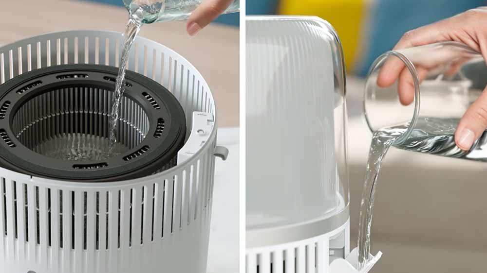 Doplňování vody do zvlhčovače vzduchu Philips HU5710/00_03