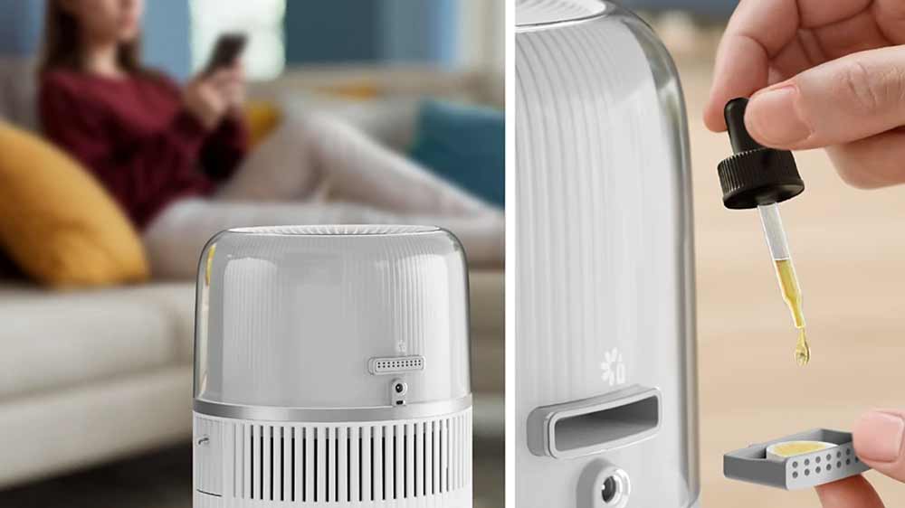 Zvlhčovač vzduchu Philips HU5710/03 můžete využ&iacute;t i pro aromaterapii_04