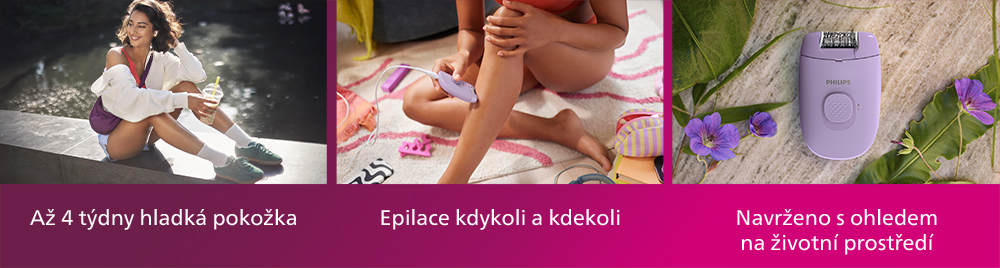 D&aacute;msk&yacute; epil&aacute;tor na tělo a citliv&eacute; oblasti Philips 2000 BRE237/00