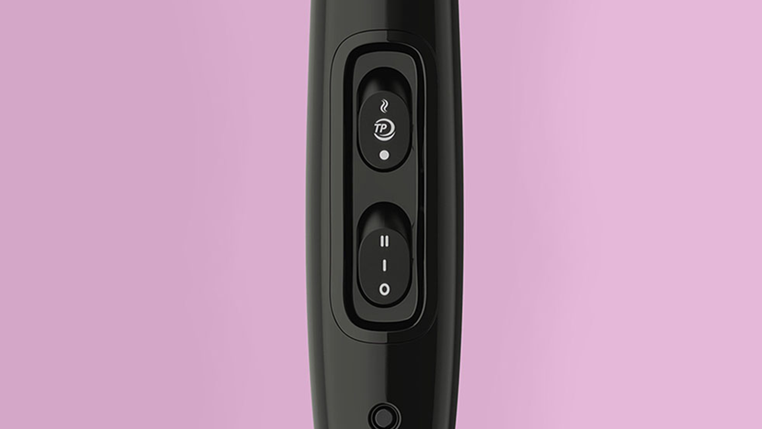 Pohled na rukojeť Vysoušeče vlasů Philips DryCare Pro s detailem na tlačítka