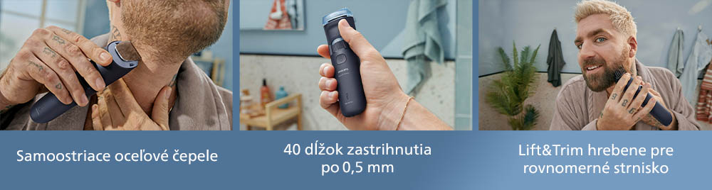 Zastrihávač fúzov Philips Series 3000 BT3665/15