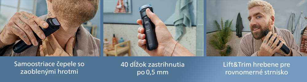 Zastrihávač fúzov Philips Series 3000 BT3620/15