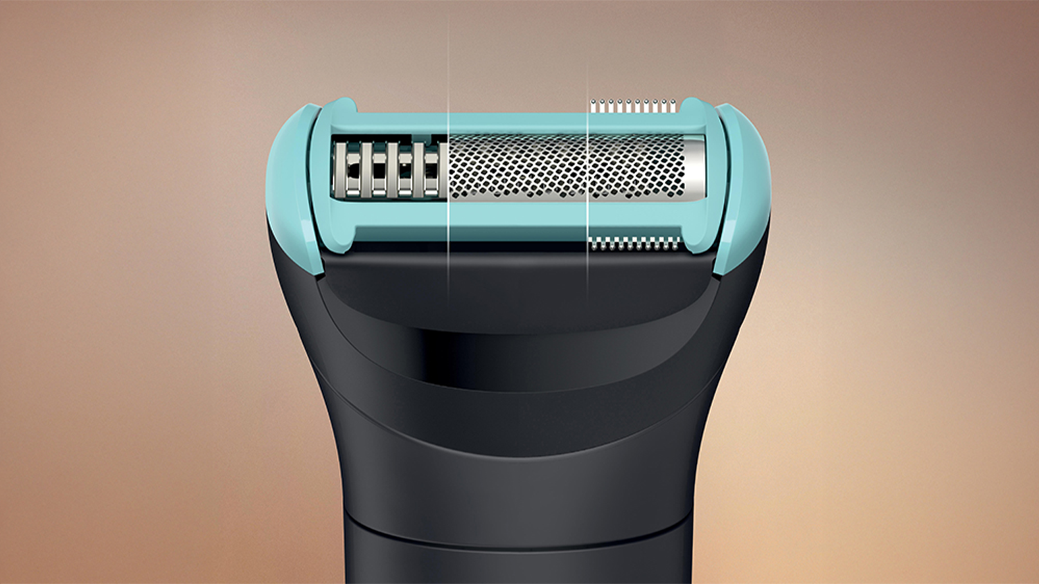 Vodeodolný zastrihávač tela a intímnych partií BG5480/15 Philips Series 5000 s detailem na technologii Triple Protect