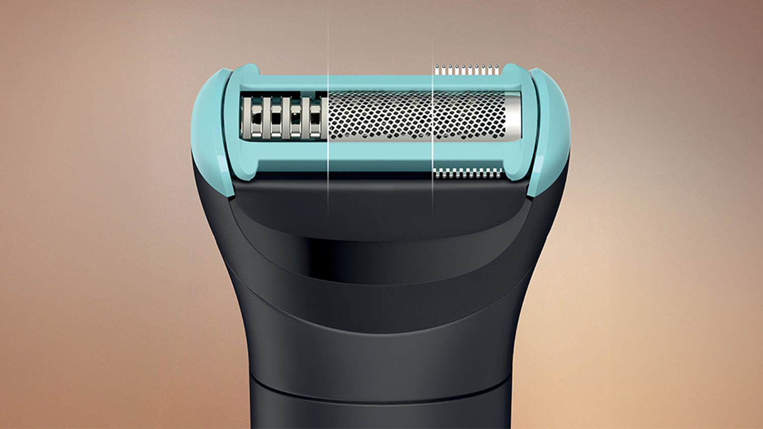 Vodeodolný zastrihávač tela a intímnych partií BG5470/15 Philips Series 5000 s detailom na sýtom Triple Protect.