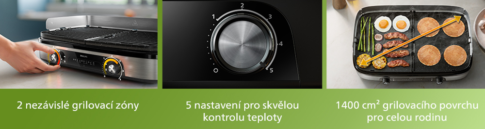 Stolní gril Philips 5000 Series HD6222/90