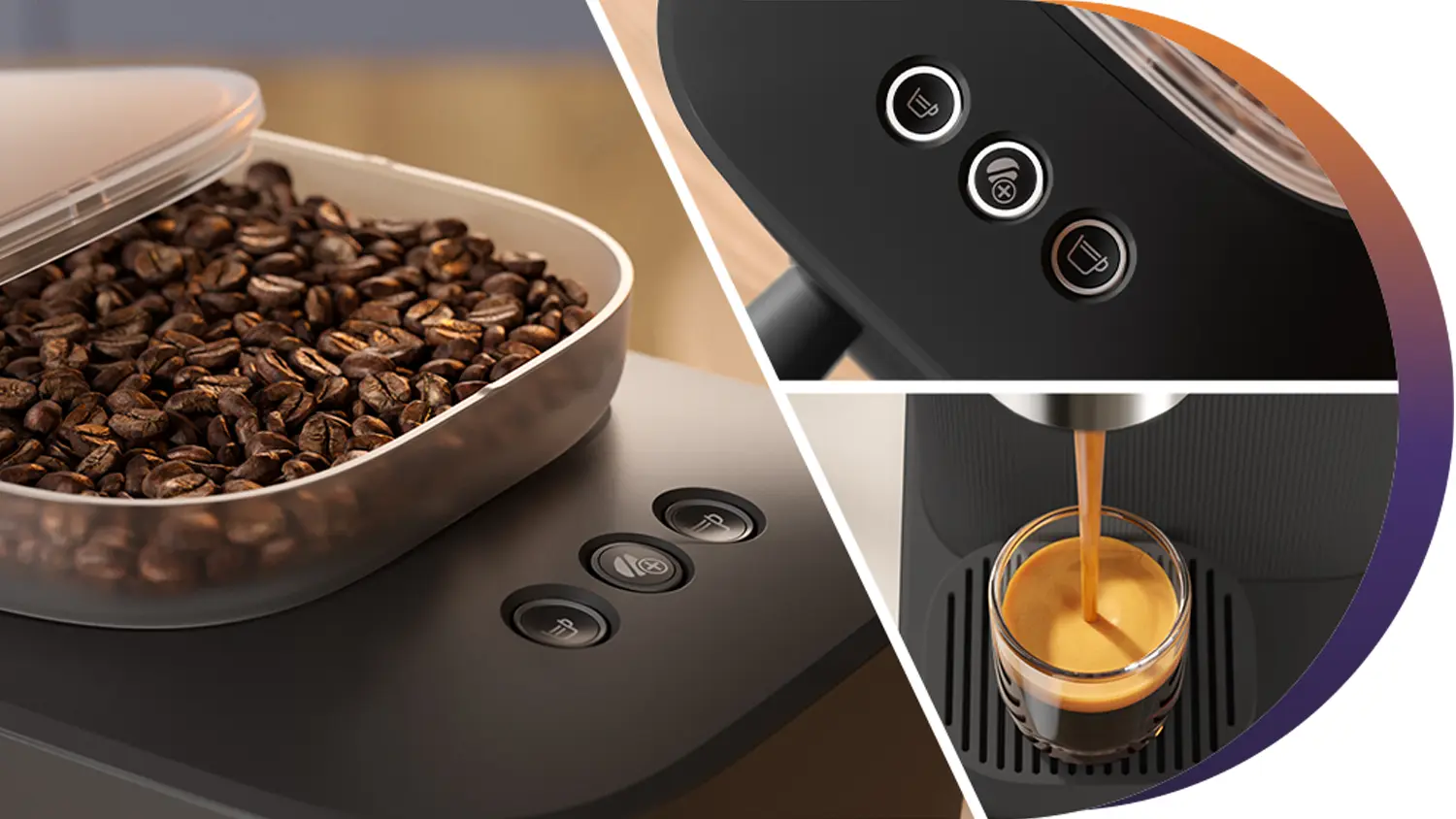 Pákový kávovar Philips Baristina BAR300/60 vytěží ze zrn tu nejlahodnější chuť.