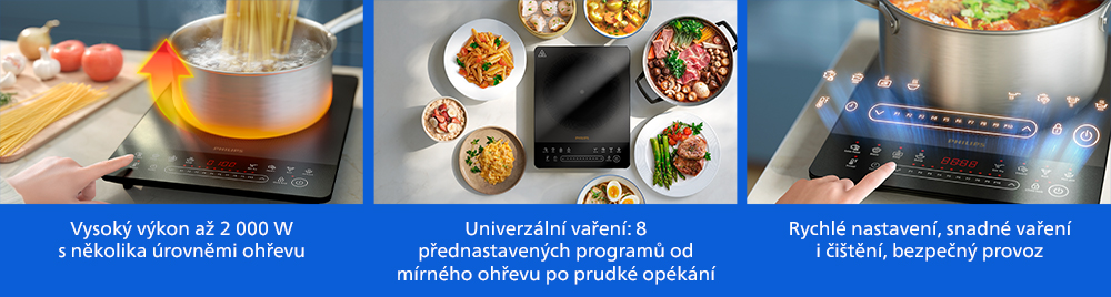 Indukční vařič Philips 5000 Series HD5850/90