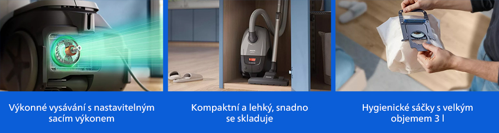 Sáčkový vysavač Philips Series 2000 XD2152/12