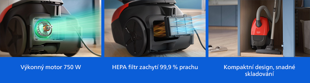Sáčkový vysavač Philips Series 1000 XD1111/10