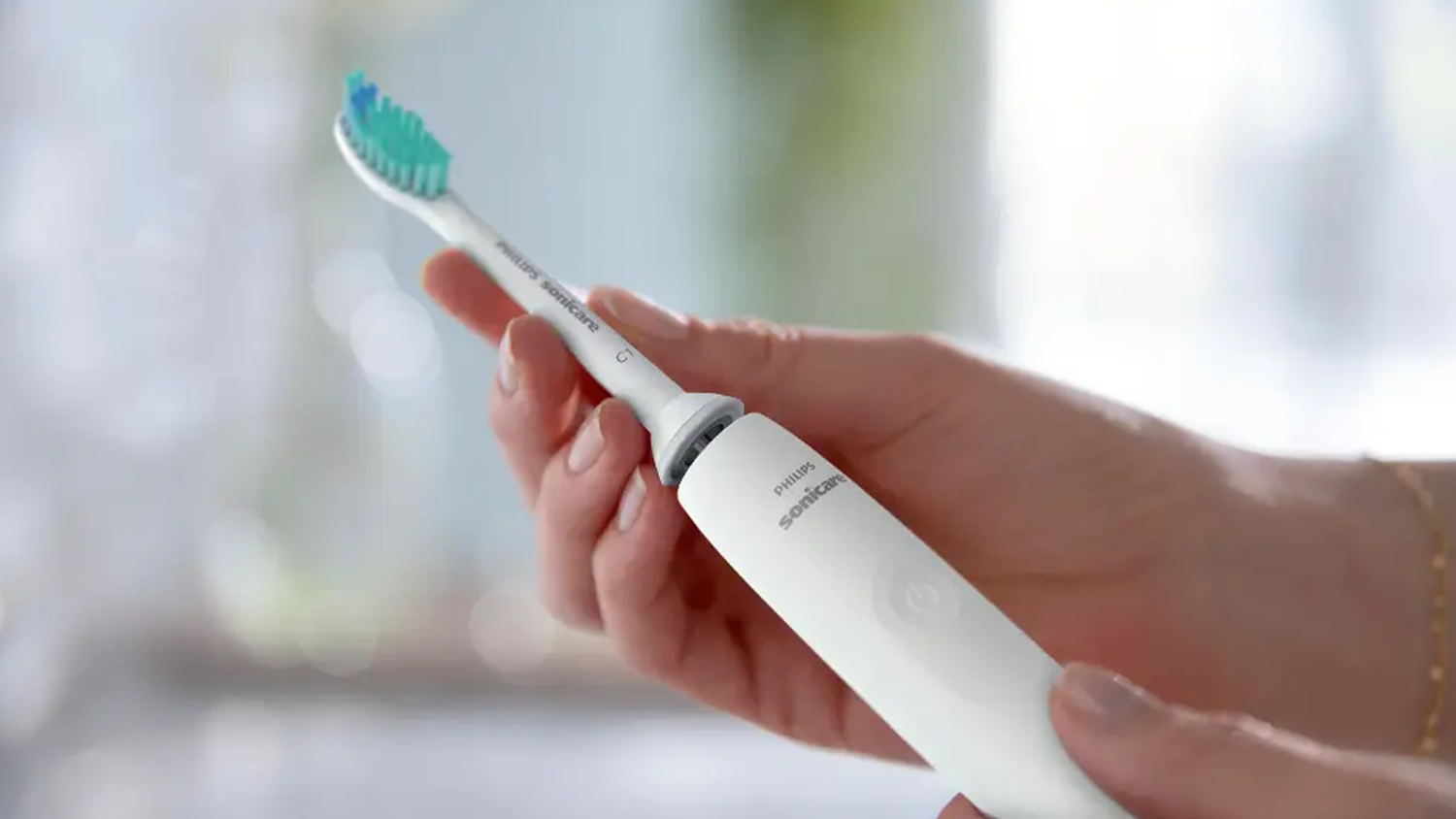 Nasazení hlavice na sonický zubní kartáček Philips Sonicare 2100 HX3651/13
