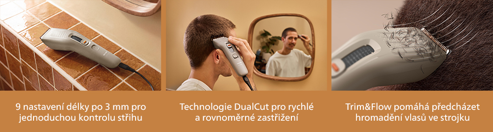 baner pro Zastřihovač vlasů Philips Series 3000 HC3734/15