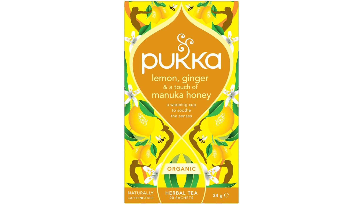 BIO čaj Pukka citron, zázvor a manukový med