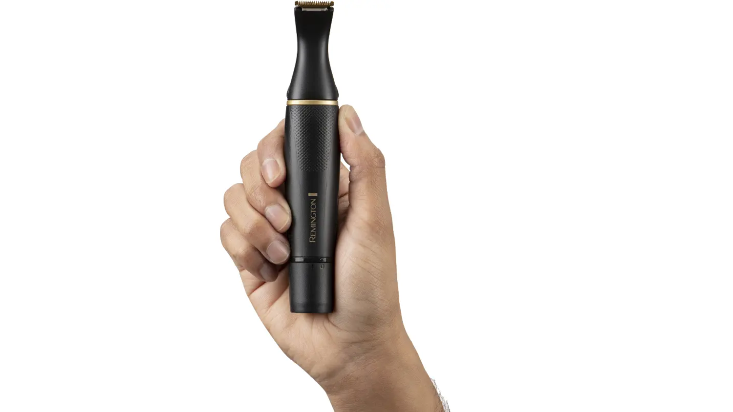 Ruka drží detailní zastřihovač Remington T-Series NE7000