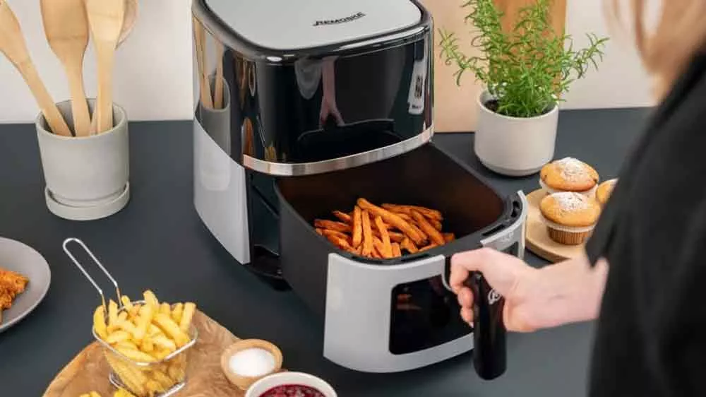 Fritéza Remoska Vento R301001, otevřená s hranolkami_03