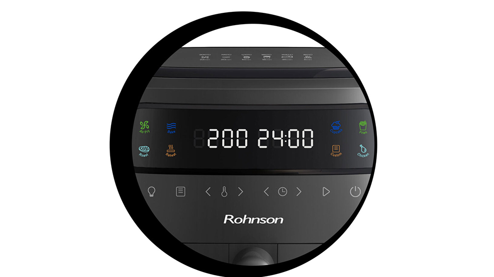 Ovládací panel horkovzdušné fritézy Rohnson R-2807_02