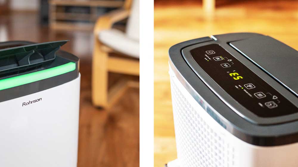 Odvlhčovač vzduchu Rohnson R-9616 Ionic ovládání_03