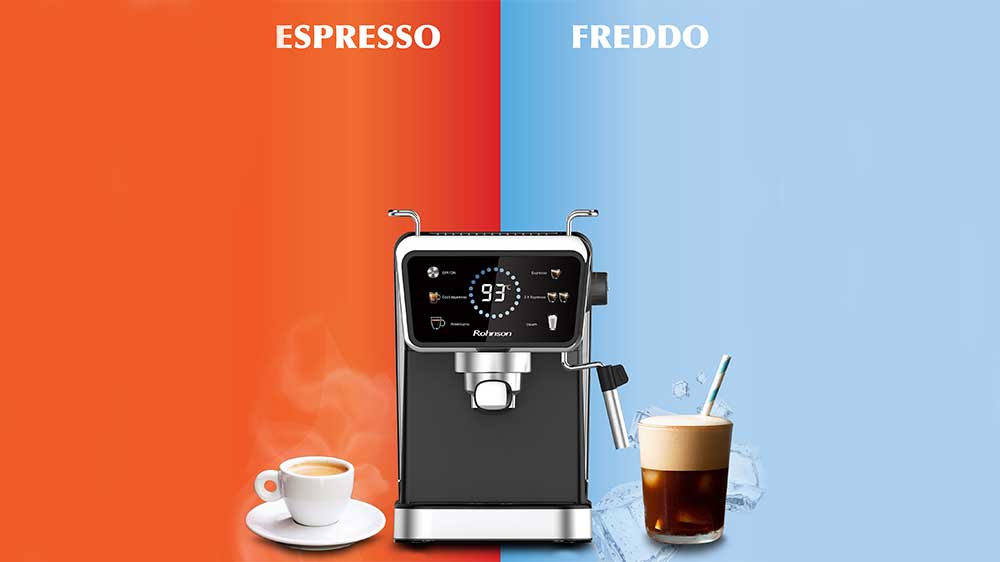 Pákové espresso Rohnson R-98015 příprava studených i teplých nápojů_04