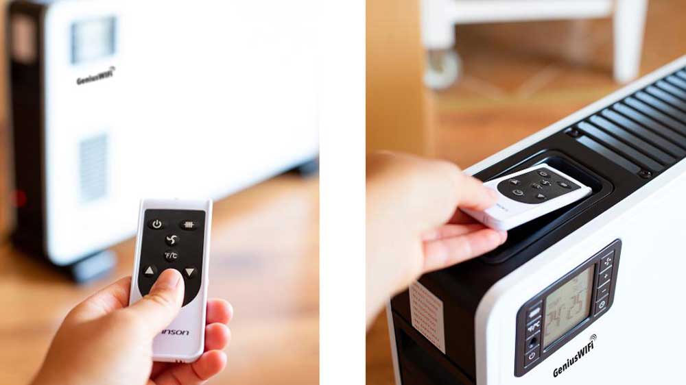 Konvektor Rohnson R-029 Genius Wi-Fi s odkládacím místem na dálkové ovládání _04