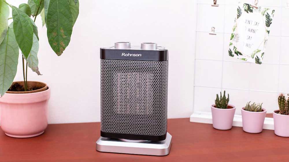 Snadno přenosný teplovzdušný ventilátor Rohnson R-8063 v místnosti_03