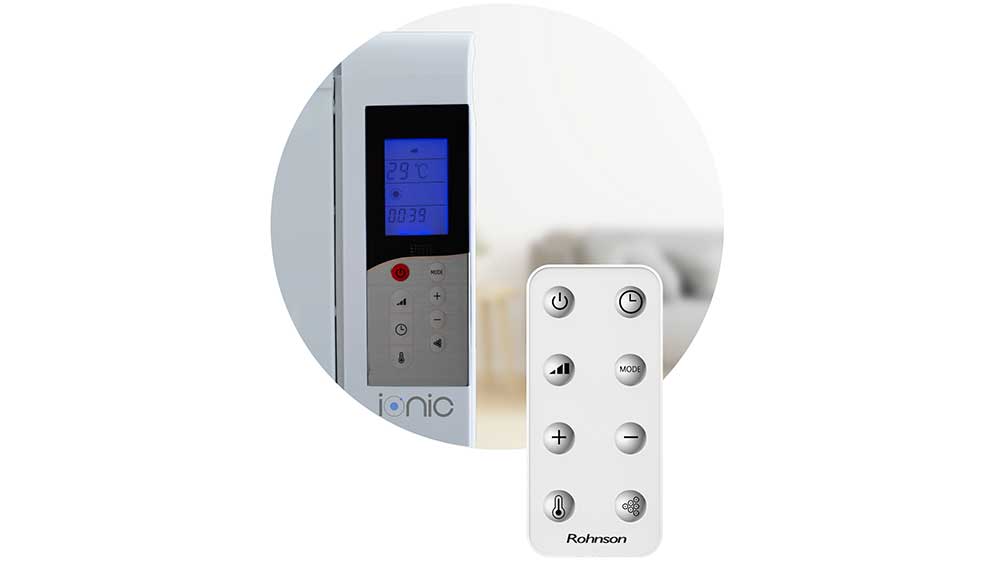 Ovládání digitálního topného panelu s ionizací Rohnson R-0420 Ionic _03