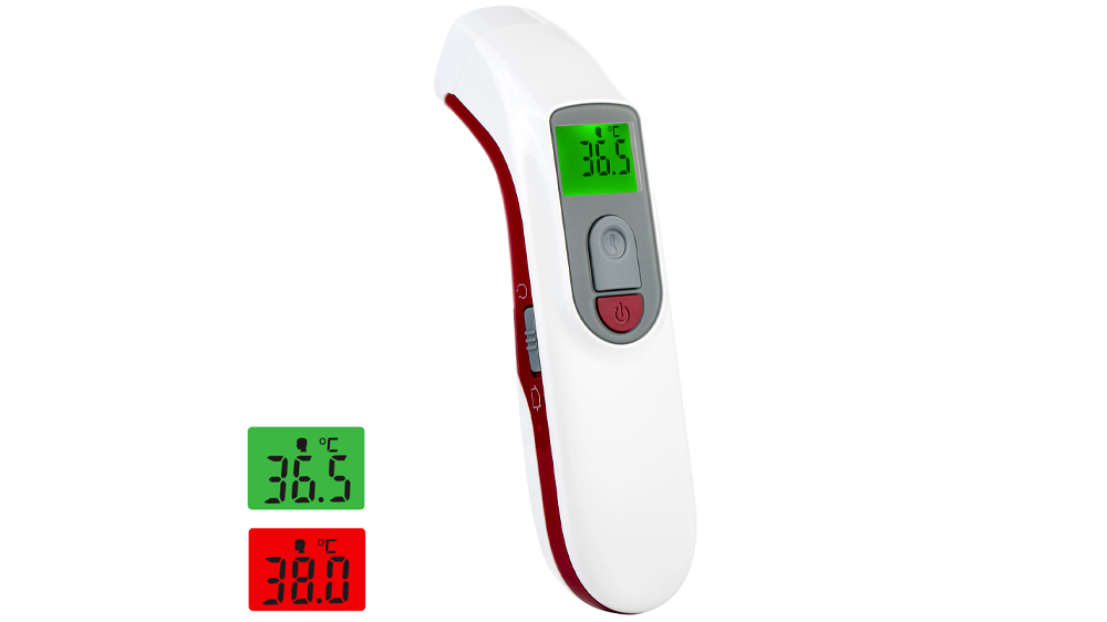 Barevná indikace teploty u teploměru Rohnson A200_02