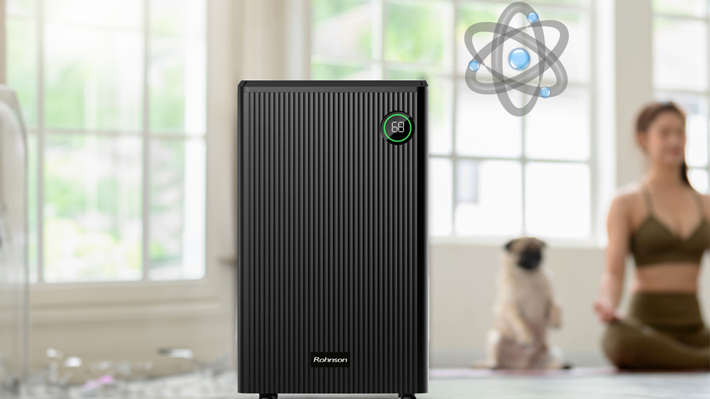 Odstranění nečistot ze vzduchu pomocí odvlhčovače Rohnson R-2016 True & Ion Health Clean_03