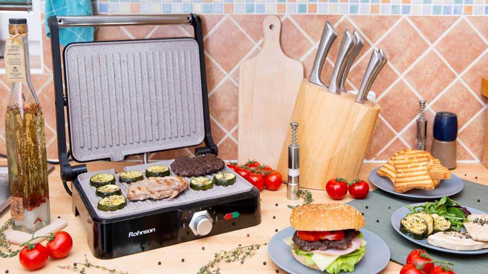 Kontaktní gril Rohnson R-2340 a pláty s mramorovou úpravou_02