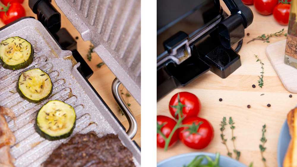 Kontaktní gril Rohnson R-2340 vhodný na grilování, opékání i přípravu toastů_03