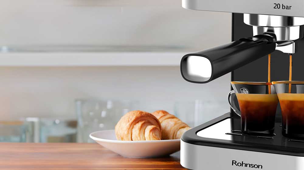 Příprava kávy na kávovaru Rohnson R-98028_04
