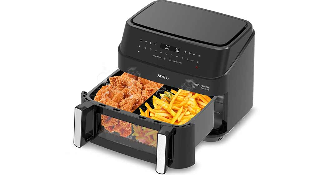 Horkovzdu&scaron;n&aacute; frit&eacute;za SOGO SS-10895 s připraven&yacute;mi dobrotami_03