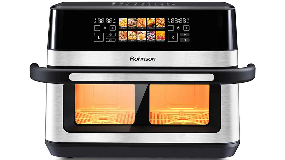 Horkovzdušná fritéza s dvouzónovým košem Rohnson R-2882_01