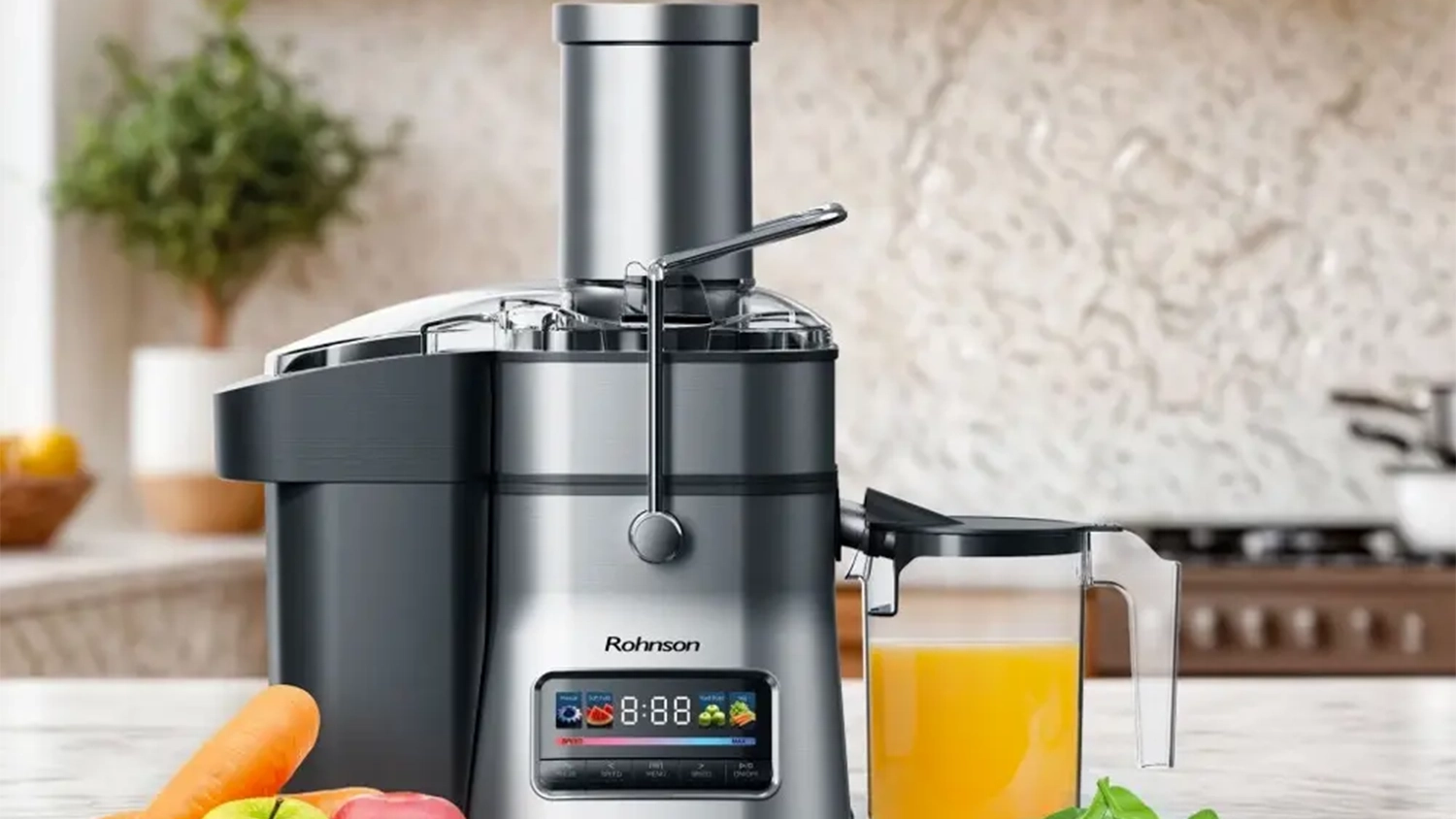 d&scaron;ťavňovač Rohnson R-4010 s džusem v kuchyni _02