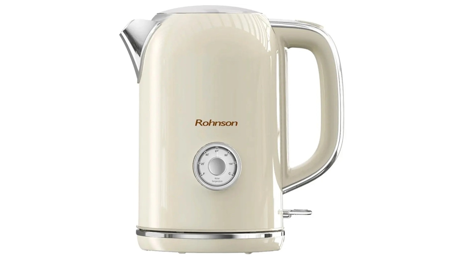 Rychlovarn&aacute; konvice Rohnson R-7717 b&eacute;žov&aacute; bočn&iacute; pohled