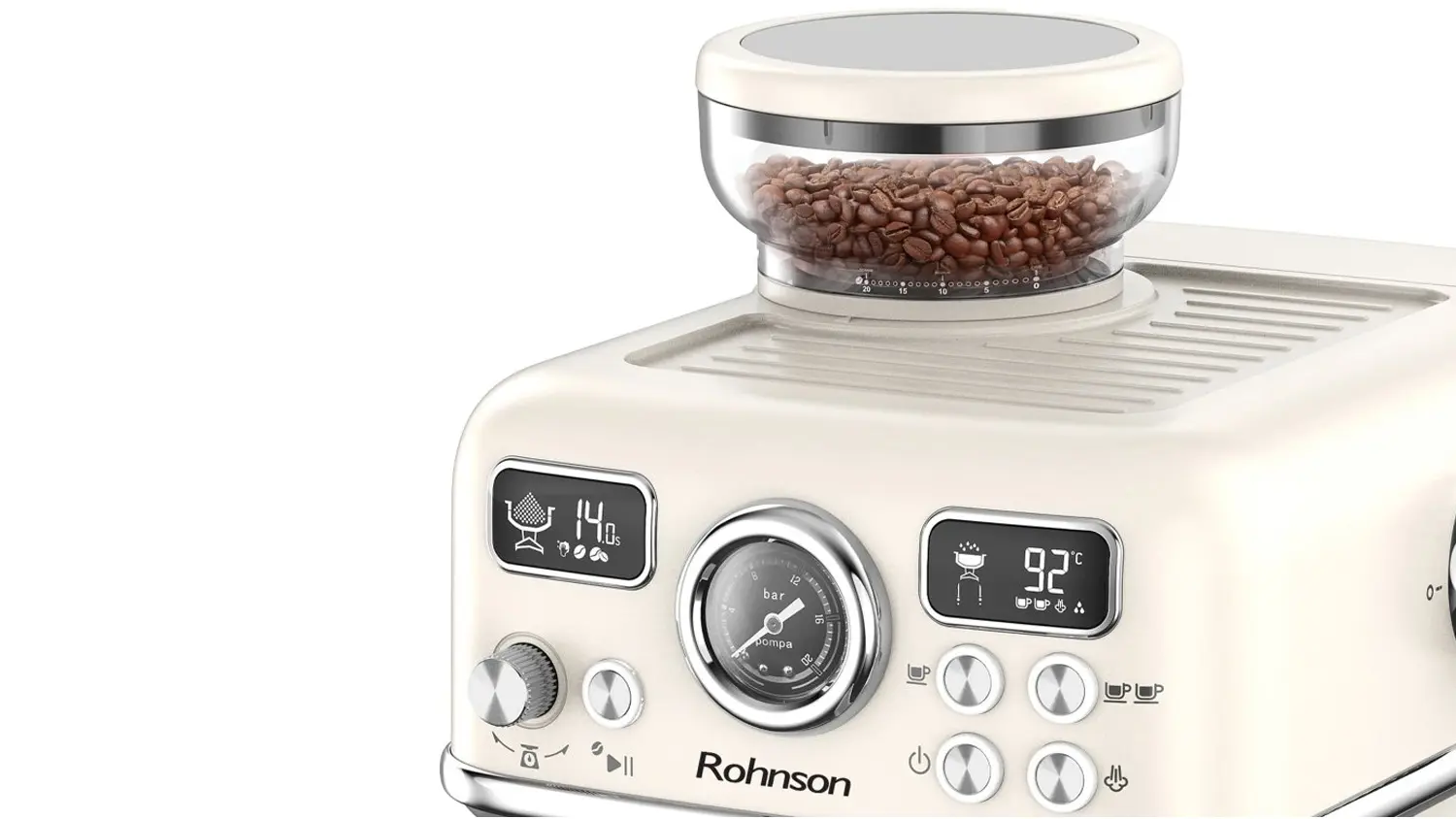 Z&aacute;sobn&iacute;k na k&aacute;vov&aacute; zrna p&aacute;kov&eacute;ho k&aacute;vovaru Rohnson Espresso R-98250C