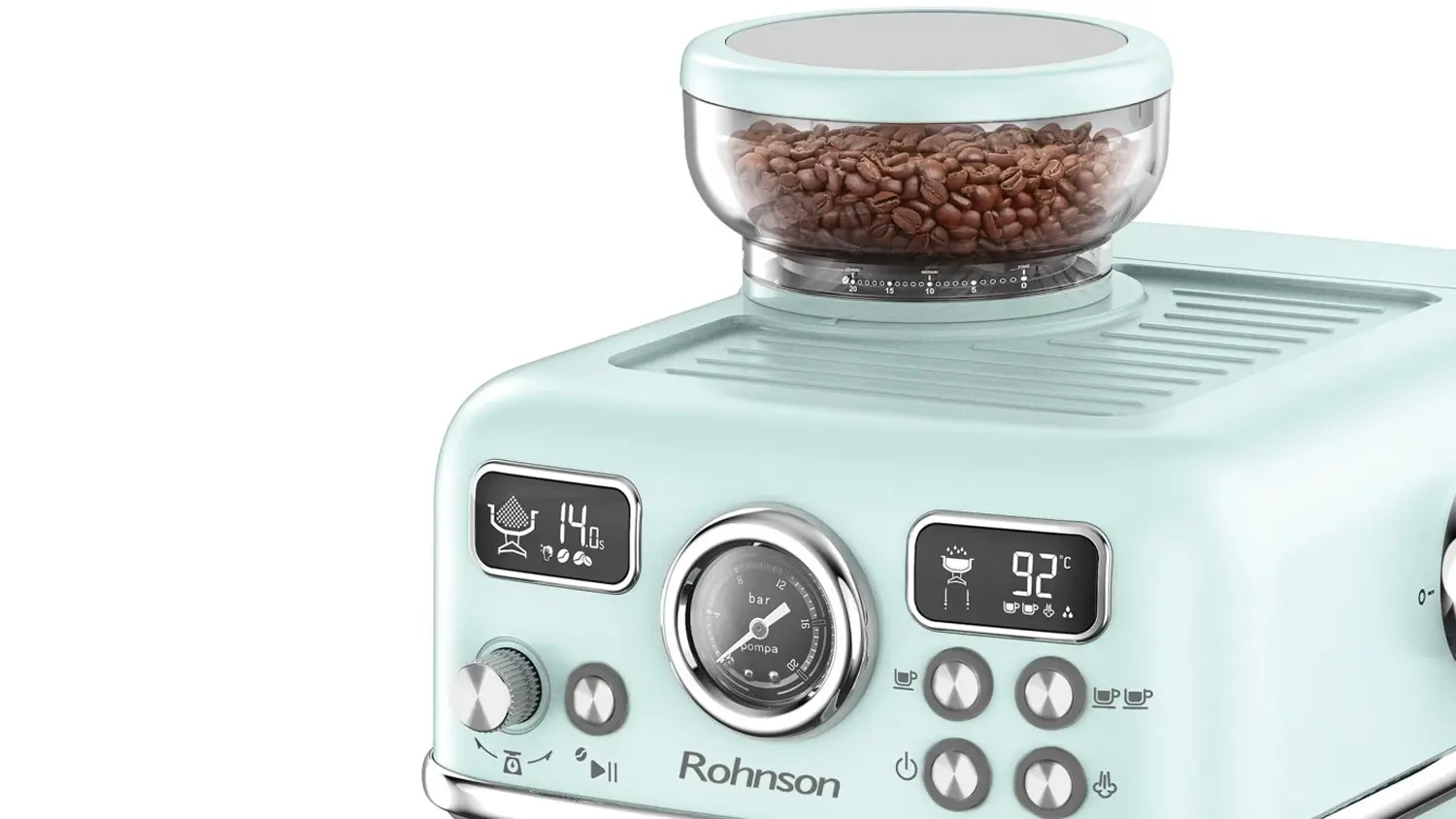 Z&aacute;sobn&iacute;k na k&aacute;vov&aacute; zrna p&aacute;kov&eacute;ho k&aacute;vovaru Rohnson Espresso R-98250G