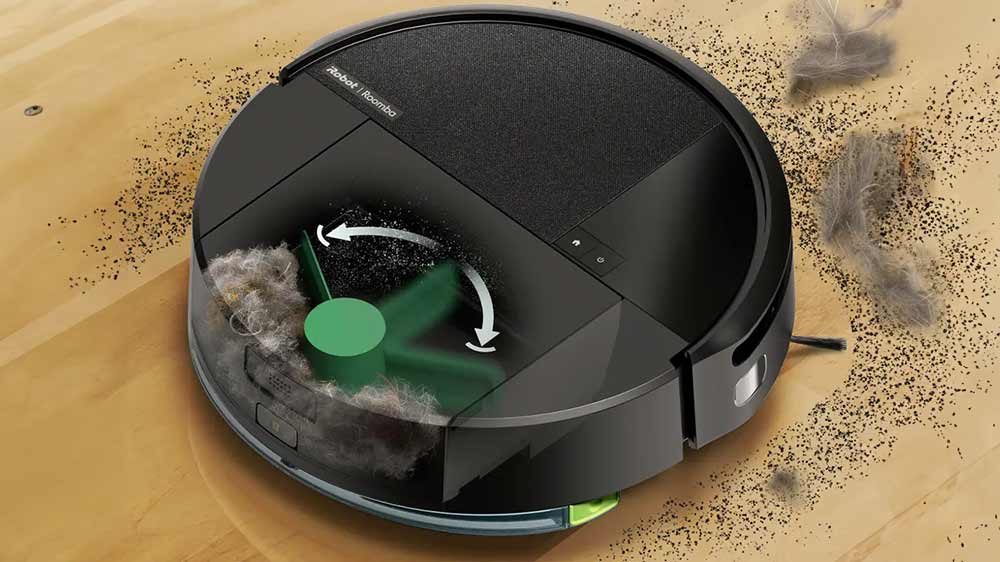 Znázornění technologie DustCompactor v robotickém vysavači iRobot Roomba 205_03