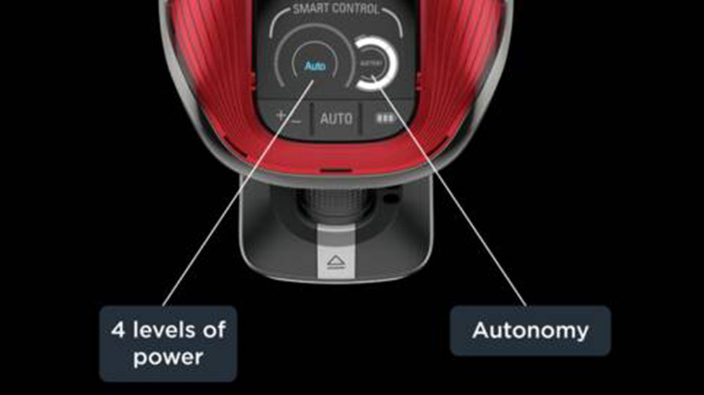 Tyčový aku vysavač Rowenta RH98A9WO displej_05