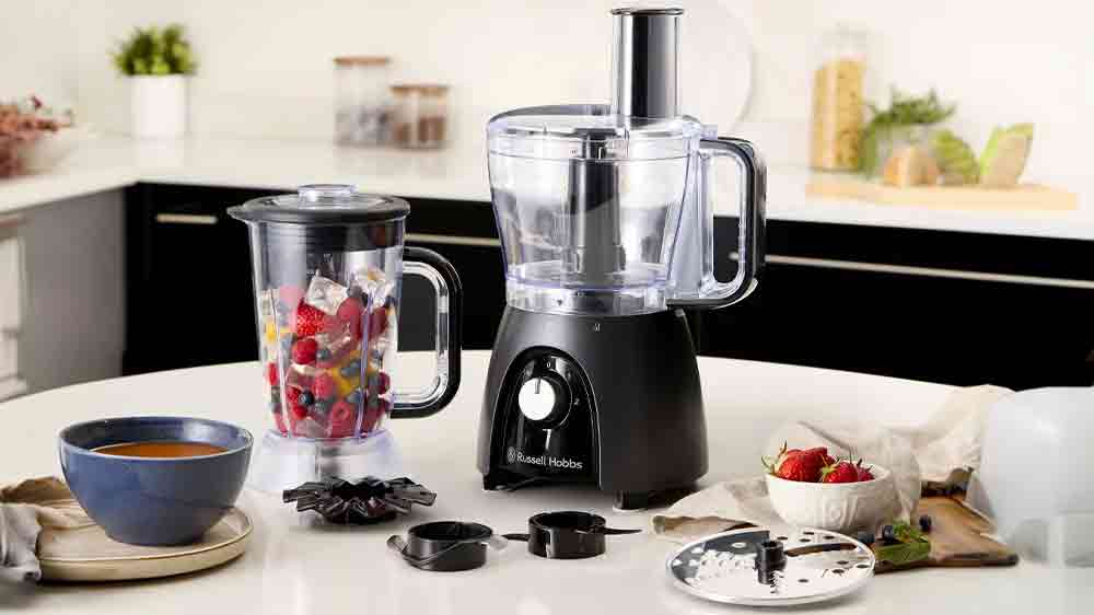 Kuchyňský robot Russell Hobbs Desire Matte Charcoal 27111-56 na kuchyňské lince_02