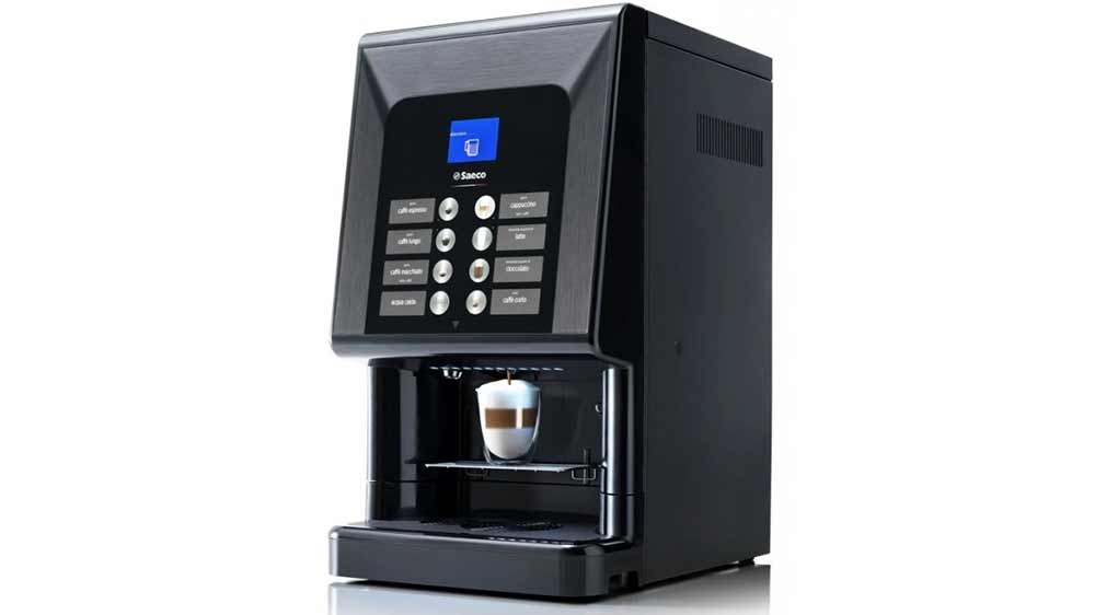 Espresso Saeco Phedra Evo Cappuccino s kávou_03