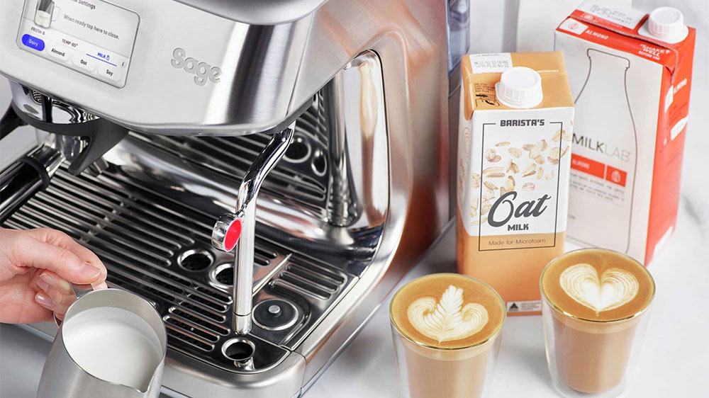 Funkce Auto MilQ u automatického pákového espressa Sage SES881BSS_03