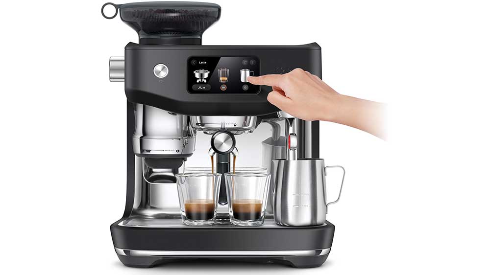 Pákové espresso Sage SES985BTR dotykový displej_04